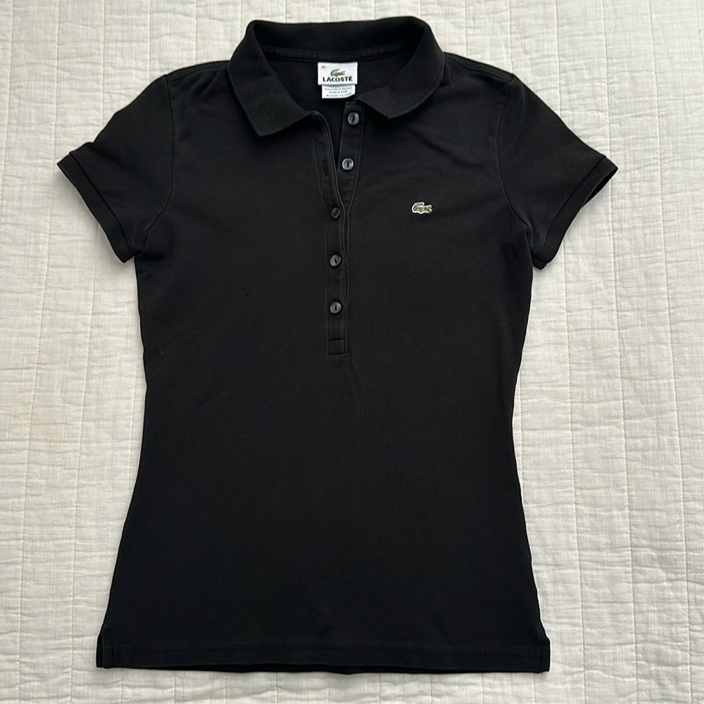 Black Lacoste button up